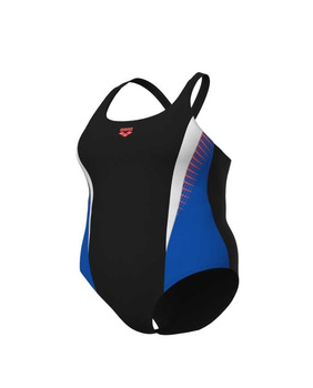 ARENA STROJE PŁYWACKIE WOMEN'S THREEFOLD V BACK BLACK BLUE CHINA 006484/581 D48-50