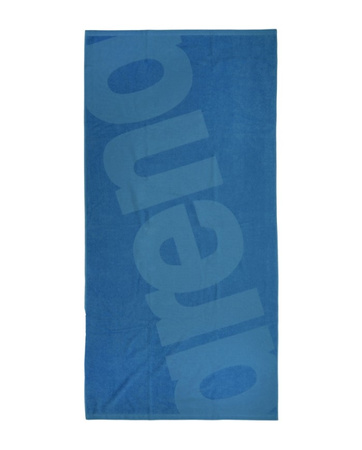 Ręcznik kąpielowy Arena Beach Towel Logo II Blue Cosmo