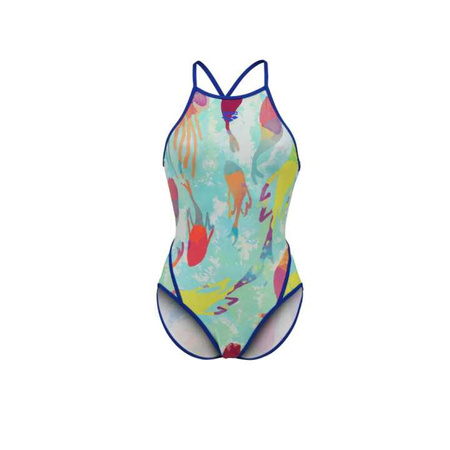 Strój kąpielowy damski Arena Women's Mermaid Swimsuit Fast Back Panel