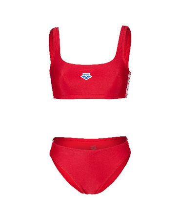 Strój kąpielowy damski Arena Womne's Icons Bralette Two Pieces Red