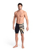 Kąpielówki męskie Arena Men's Multi Stripes Swim Jammer Black White Multi