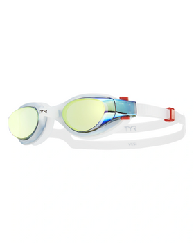 Okulary do pływania na basen treningowe unisex Tyr Vesi Mirror White
