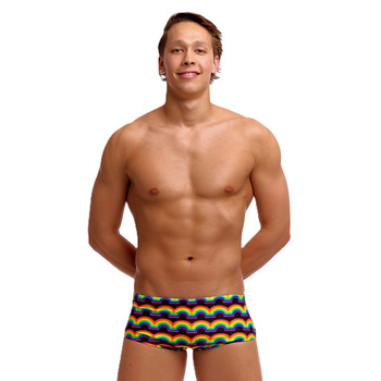 Kąpielówki męskie spodenki do pływania Funky Trunks Rainbowie