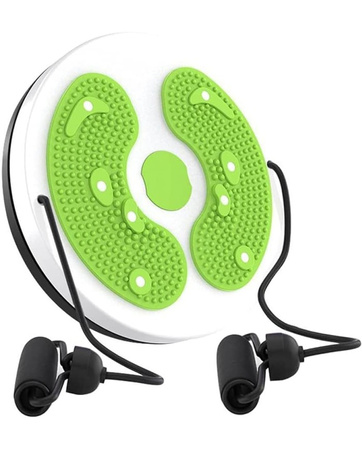 Deska twist board do ćwiczeń Twist Waist Disc Balance 27,5 x 4,5 cm Green