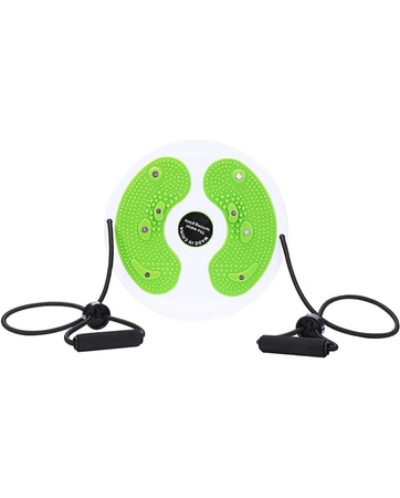 Deska twist board do ćwiczeń Twist Waist Disc Balance 27,5 x 4,5 cm Green