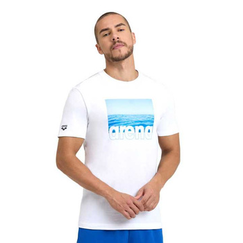 Koszulka męska Arena Men's T-shirt Solid Cottone White Sea