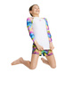 Koszulka na basen plażę pływanie dla dziewczynek Arena Rash Vest Multicolor