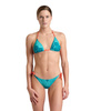 Strój kąpielowy damski Arena Women's Bikini Triangle Allover Camo Kikko Water Multi