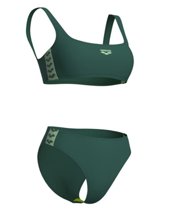 Strój kąpielowy damski Arena Women's Icons Bralette Two Pieces Mangrove Light Green