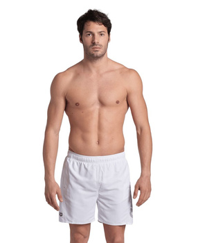 Szorty kąpielówki męskie Arena Men's Fundamentals Logo Boxer White Navy