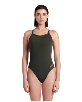 ARENA STROJE PŁYWACKIE WOMEN'S TEAM SWIMSUIT CHALLENGE SOLID DARK SAGE 004766/900 D34