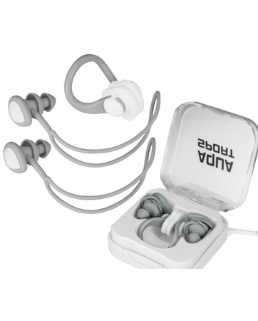 Zestaw akcesoriów pływackich Aqua-Sport zatyczki do uszu i klips na nos Zen Grey