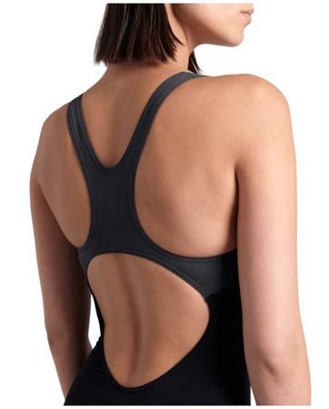 Strój kąpielowy damski Arena Women's Logo Kikko Control Pro Black Asphalt White Multi