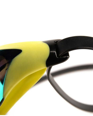Okulary pływackie na basen Arena Cobra Core Swipe Mirror Emerald Cyber Lime