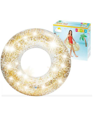 Koło z brokatem do nauki pływania na basen Intex