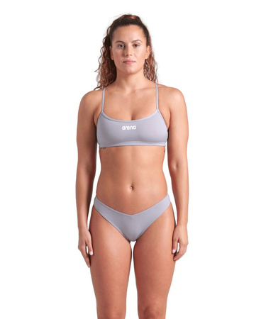 Damski strój kąpielowy dwuczęściowy na basen bikini Arena Bandeau Grey