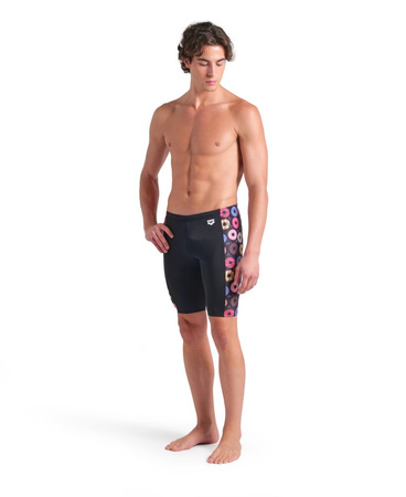Kąpielówki jammery męskie Arena Men's Donuts Swim Jammer Black Black Multi 