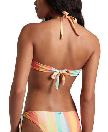 Strój kąpielowy damski dwuczęściowy Arena Women's Bikini Bandeau Allover Multistripes