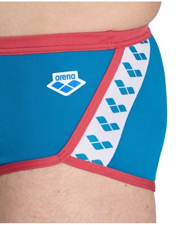 Kąpielówki męskie Arena Men's Icons Swim Low Waist Short Solid Blue Cosmo Astro Red