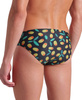Kąpielówki slipy męskie Arena Men's Olives Swim Briefs Black-Multi 