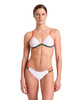 Strój kąpielowy damski Arena Women's Pro File Bikini Triangle White Sage Calypso Coral