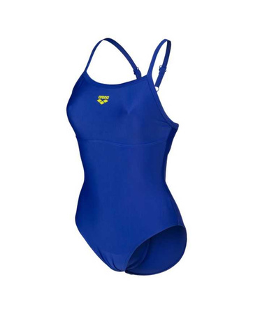 Strój kąpielowy damski Arena Women's Solid Swimsuit Lightdrop Back Neon Blue