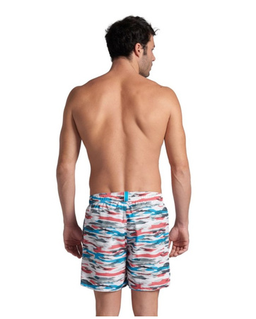 Szorty kąpielowe męskie Arena Men's Beach Boxer White Turquoise