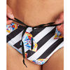 Slipy kąpielowe męskie Arena Men's Crazy Diamonds Brief Black White Multi
