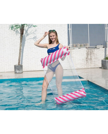 Hamak wodny leżak do pływania Drifter Beach Float Rose White