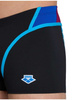 Kąpielówki męskie bokserki Arena Men's Icons Swim Short Panel Black Neon Blue Red Fandango Turquoise