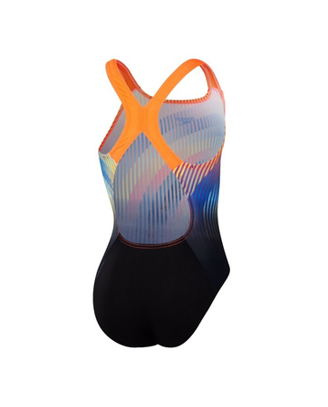 Strój kąpielowy jednoczęściowy dziewczęcy na basen Speedo Digital Orange