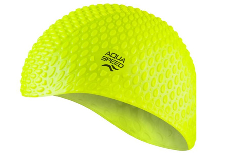 Czepek pływacki Aqua Speed Bubble Długie Włosy yellow