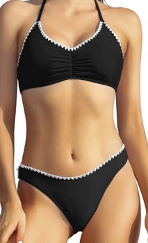 Strój kąpielowy do pływania dwuczęściowy damski Shekini Bikini Black