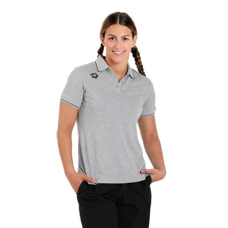 Koszulka damska Polo Arena Team Poloshirt Solid Cotton Grey Heather