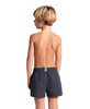 Szorty kąpielówki chłopięce Arena Boy's Beach Short Logo Aphalt Water