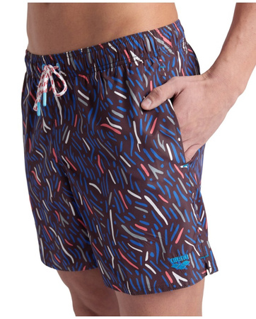 Szorty kąpielowe męskie Arena Men's Water Prints Beach Boxer Sepia Multi
