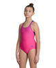 Strój kąpielowy dziewczęcy Arena Girls Kikko V Swim Pro Back Blue China Calypso Coral