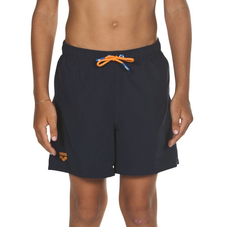 Szorty kąpielowe chłopięce Arena Junior Boy's Caiman Boxer Navy Tangerine