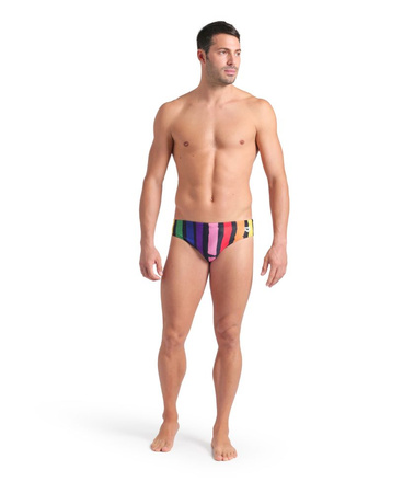 Spodenki kąpielowe dla mężczyzn slipy kąpielówki na basen Arena Painters Stripe