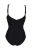 Strój kąpielowy damski Arena Women's Frida Wing Back One Piece Black Multi Black Broght Blue