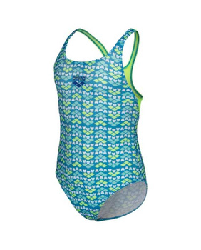 ARENA STROJE PŁYWACKIE KIDS GIRL'S SWIM PRO A0 SOFT GREEN MULTI 006302/650 98 (2-3)