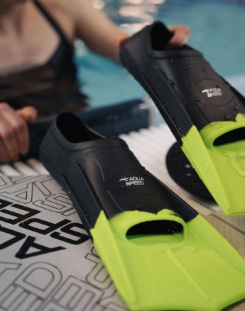 Płetwy treningowe pływackie Aqua Speed krótkie Lime