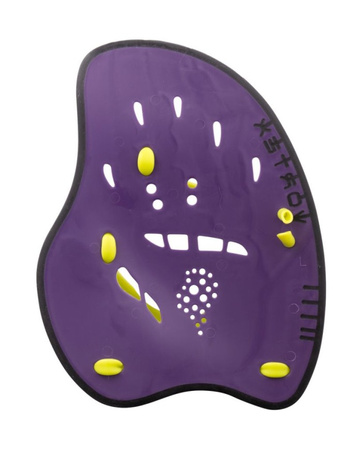 Wiosełka treningowe do pływania Arena Vortex Evolution Hand Paddle Plum Artic Lime