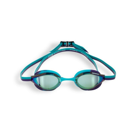 Okulary pływackie dla dzieci Arena Junior Python Mirror Emerald Peacock Plum