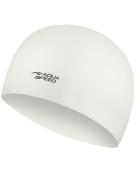 Czepek pływacki unisex Aqua Speed Mega White kol.05