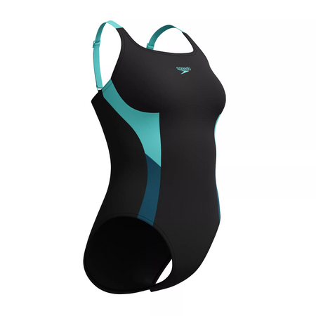 Strój kąpielowy jednoczęściowy damski na basen Speedo Shaping Solid Splice