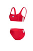 Strój kąpielowy damski Arena Womne's Icons Bralette Two Pieces Red