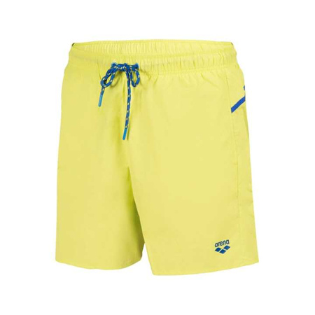 Spodenki szorty męskie Arena Men Pro File Beach Boxer Soft Green Neon Blue