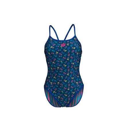 Strój kąpielowy damski Arena Women's Reversible Swimsuit Challenge Back Royal Multi
