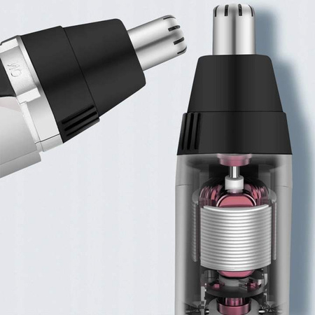 Trymer do nosa ucha uszu depilator włosów golarka Silver